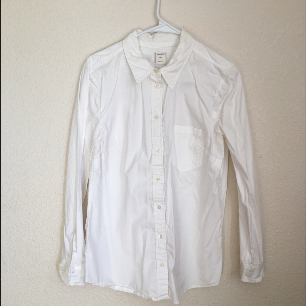Gap White Button Down Shirt